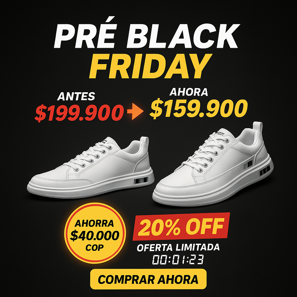 Tenis Fashion 3 Caballero Elegante